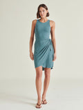 Archer Dress in Dusty Teal
