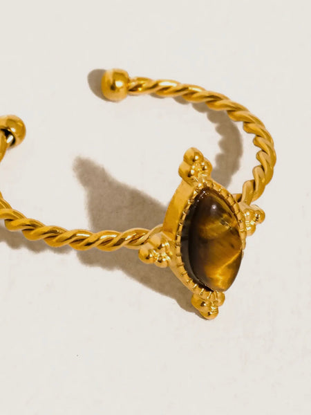 Dorisse Gemstone Ring in Brown