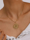 Taiyo Boho Sun Necklace