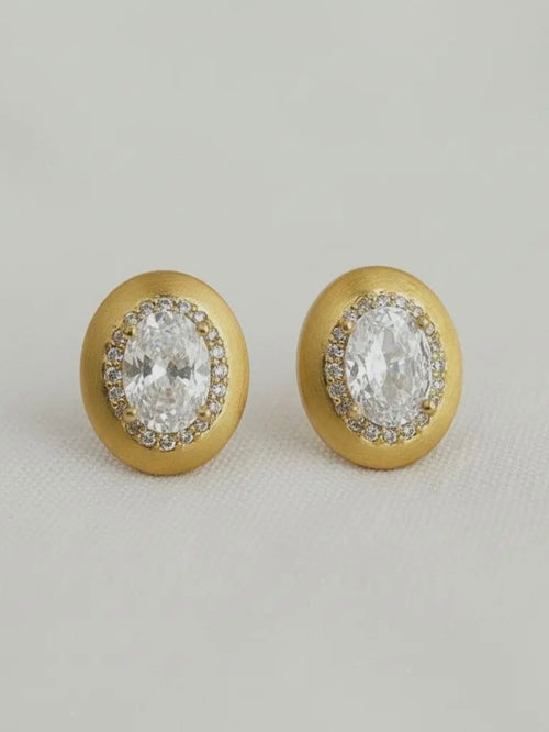 Bezel CZ Studs