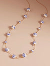 Chinoiserie Ceramic Bead Long Necklace