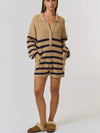 Don't SWEATer It Romper in Khaki