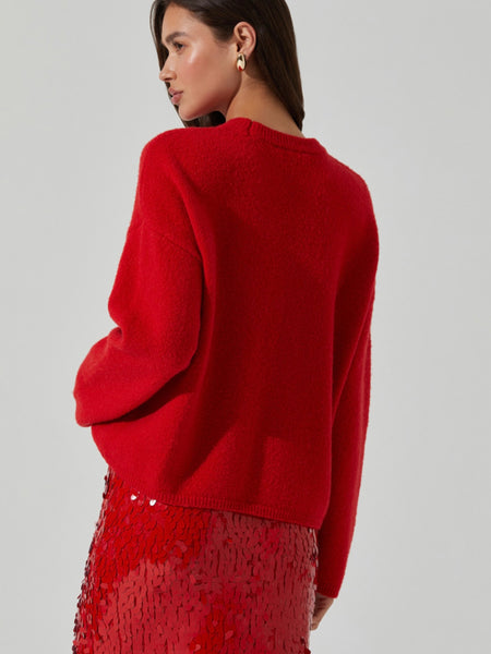 Bowie Sweater in Red