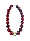 James Beaded Necklace in Maroon