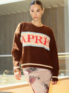 Apres Banner Sweater in Chocolate