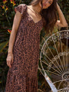 Sunraya Maxi Dress in Chestnut