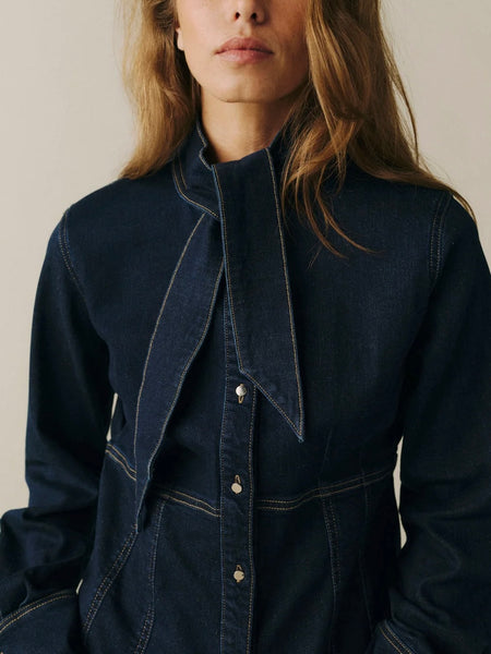 The Alpine Blouse in After Dark