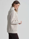 Rhea Half Zip Sweat 2.0 in Chateau Grey & Whitecap Grey