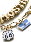 Missouri State University Two Piece Charm & Slogan Bracelet