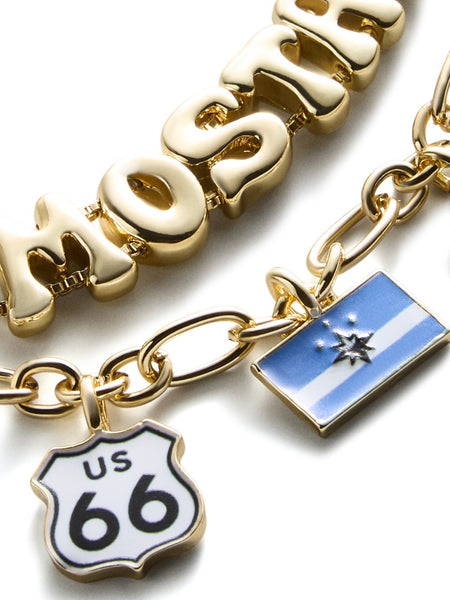Missouri State University Two Piece Charm & Slogan Bracelet