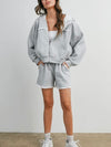 Connect The Dots Zip Up in Grey