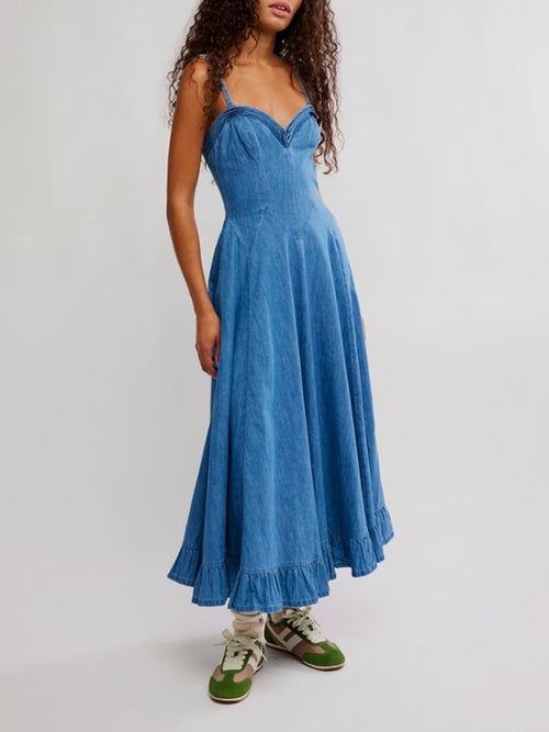 Another Season Midi Dress in Boardwalk Blue