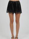 A Little Lace Never Hurt Shorts in Black