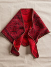 Carmen Knitted Triangle in Wine
