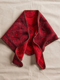 Carmen Knitted Triangle in Wine