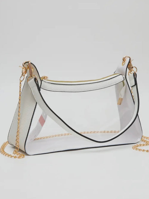 Satchel Stadium Bag in White