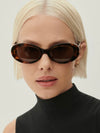 Bethnall Oval Sunglasses in Tortoise