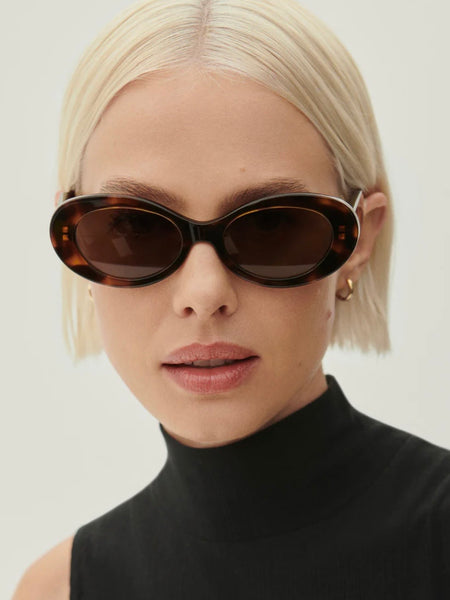Bethnall Oval Sunglasses in Tortoise