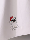 Merry Pug Tea Towel in Fawn