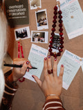 A Hint Of Leather Ring in Ruby