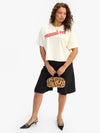 Le Carre Tee in Pourquoi Pas Cream