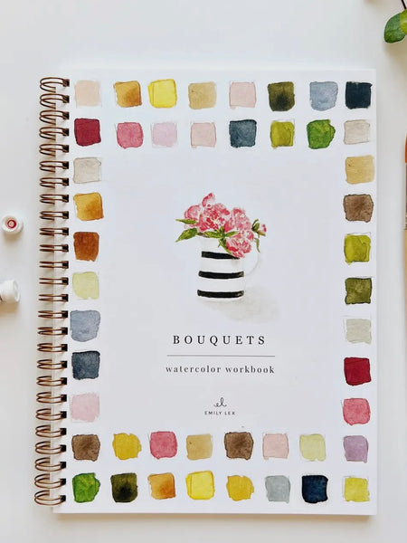 Bouquet Watercolor Workbook