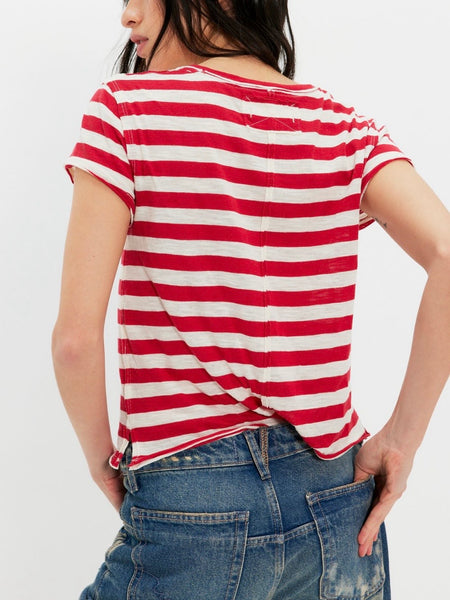 Nora Tee in Red Combo