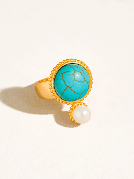 Chanson Turquoise Pearl Ring