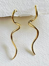 Swirl Needle Earrings