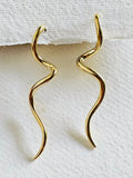 Swirl Needle Earrings