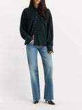 The Crinkle Easy Shirt in Forest Plaid