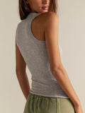 So Soft Seamless Modal Tank in Heather Grey