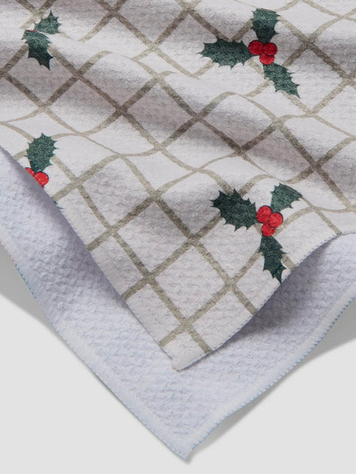 Merry and Plaid Tea Towel