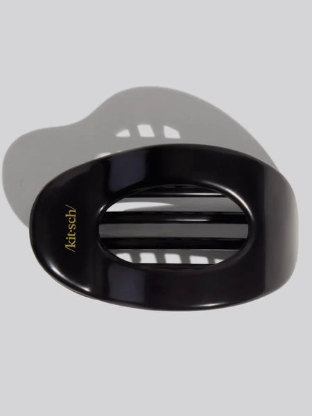 Black Flat Cloud Clip Large
