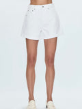 Saige Short in Polished White