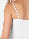 Crop It Ribbed Brami in White