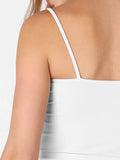 Crop It Ribbed Brami in White