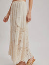 Lunar Lace Maxi Skirt in Natural