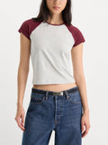 The Raglan Tee in Vintage Grey