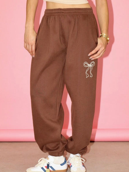 Cool in Cargo Satin Pants in Chocolate