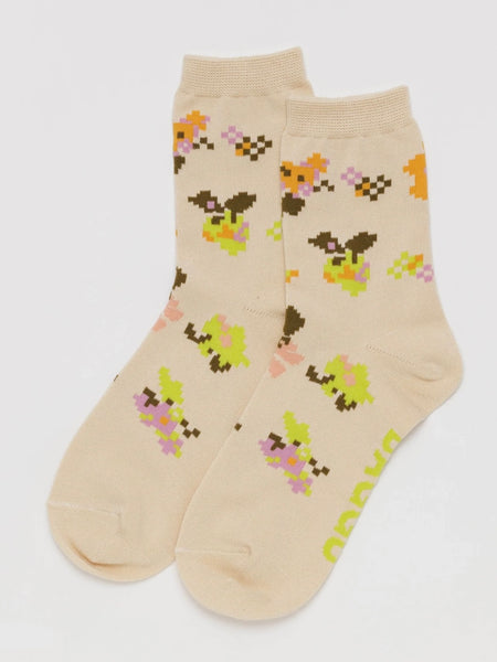 Crew Sock in Tapestry Floral