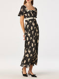 Kim Dress in Black Polka Dot