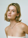 Pebble Necklace in Silver & Black