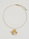 Lucie Vintage Pearl Bee Necklace