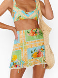 All Night Ruffle Skort in Country Bouquet