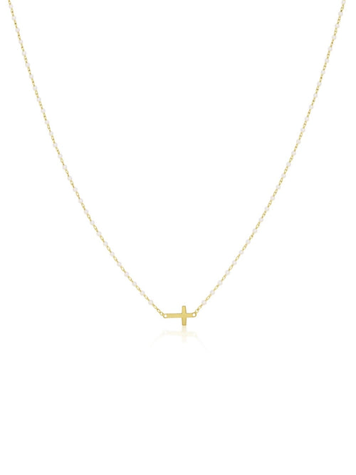 Elsa Slide Cross Necklace