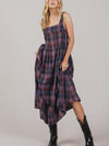 Plaid To The Bone Midi in Midnight Mix