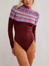 Winter Warmer Bodysuit in Maple Combo
