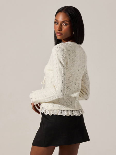 Lacey Cardigan in Cream