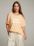 Team Spritz Graphic Tee in Peach Quartz